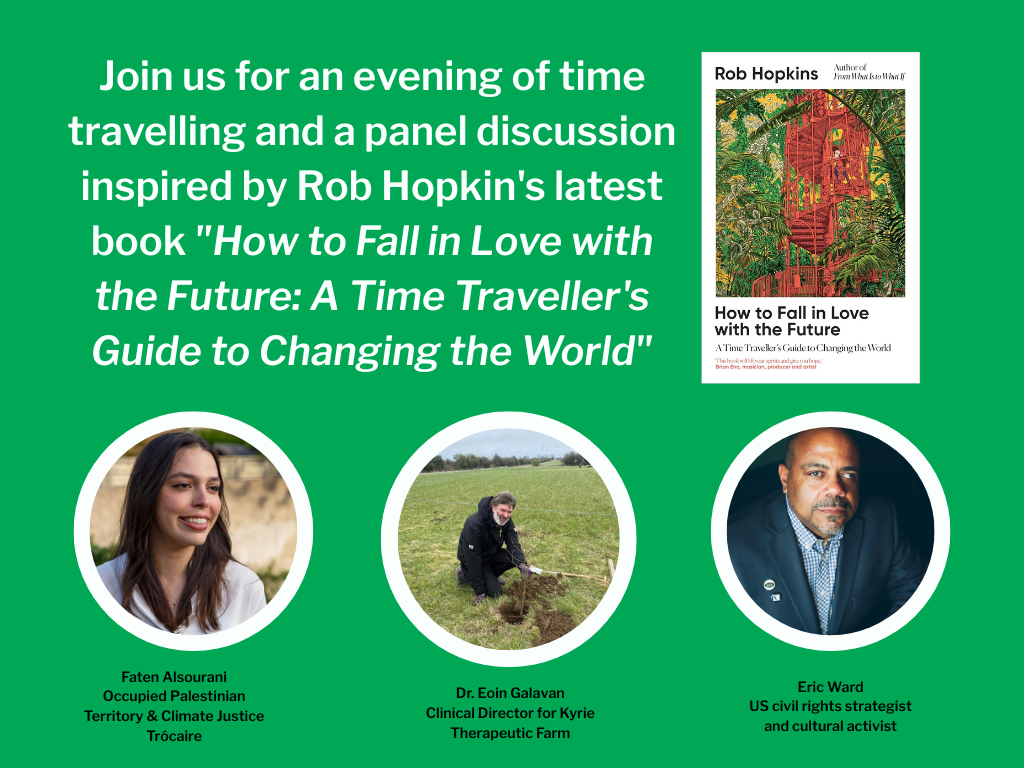 How to Fall in Love with the Future - graphic with speakers