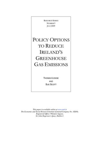 Publication cover - 200907_esri_policy_options_to_reduce_irelands_greenhouse_gas_emissions.pdf
